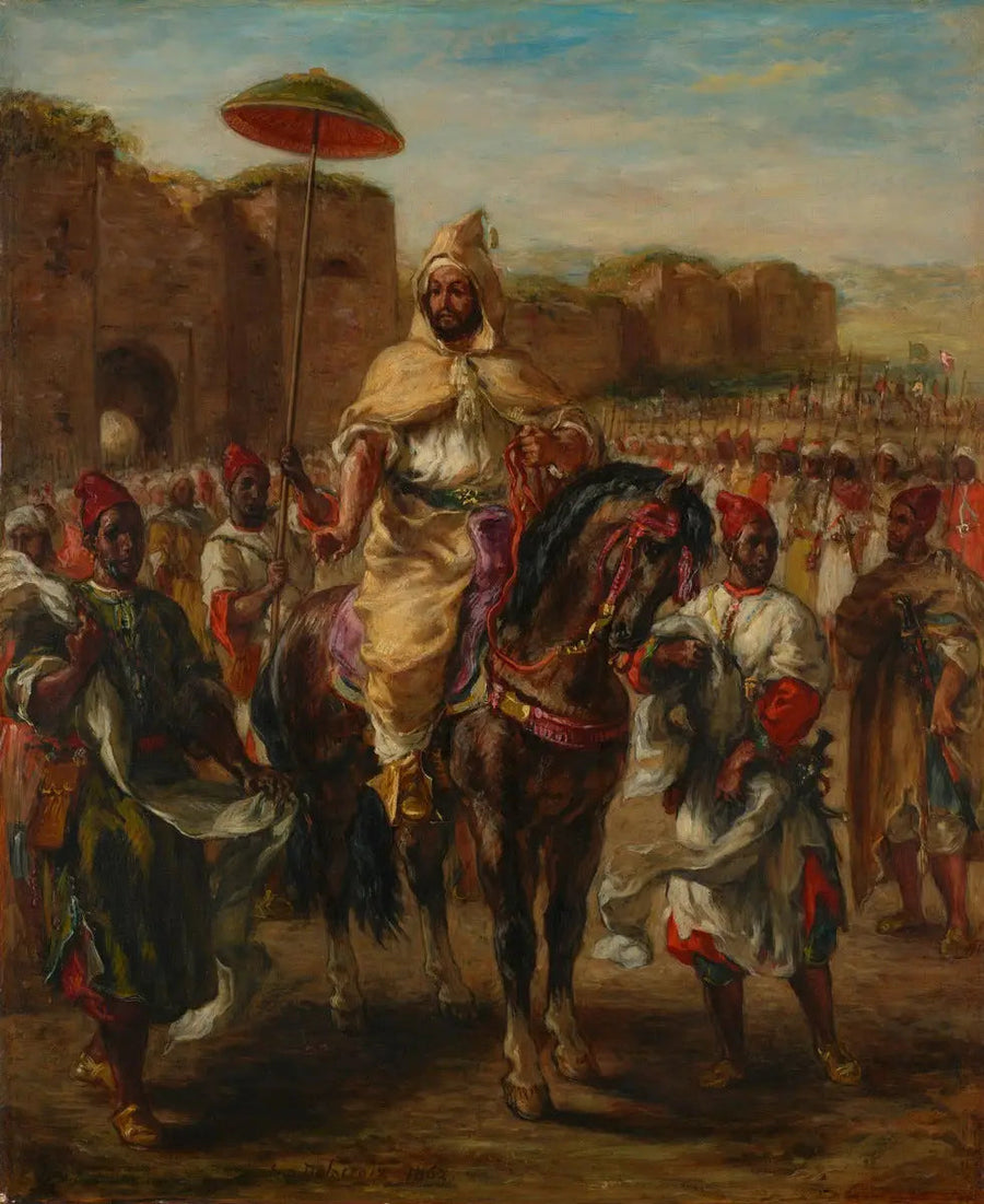 Portrett av sultanen av Marokko - Eugène Delacroix