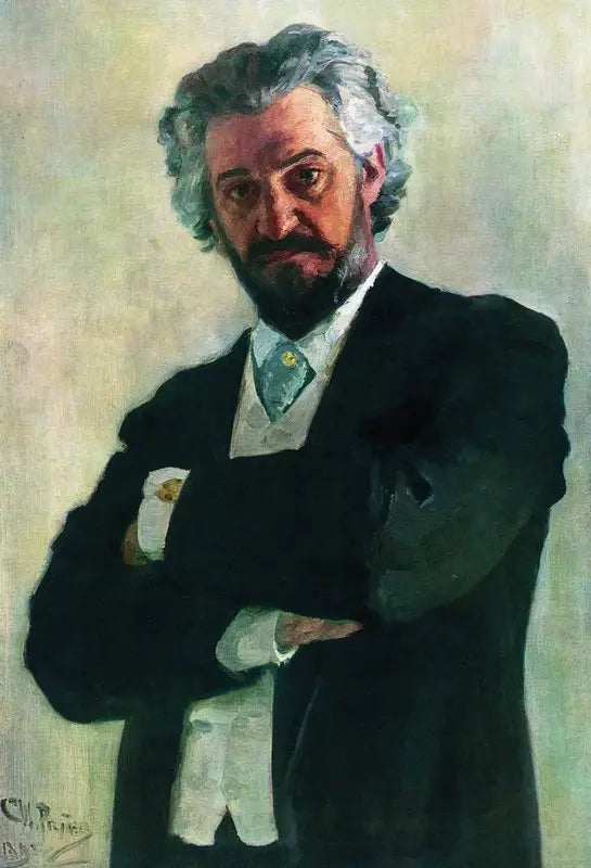 Portrett av cellisten Aleksander Valerianovich Wierzbiłłowicz - Ilya Repin