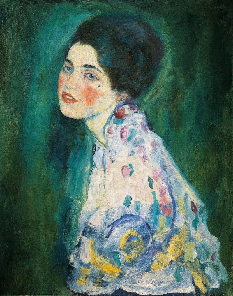 Portrett av en Dame - Gustav Klimt