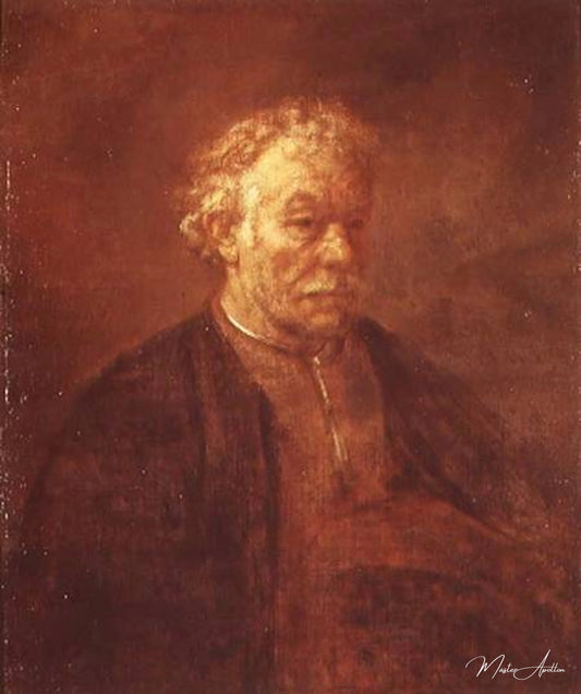 Portrait d'une personne âgée - Rembrandt van Rijn - Reproductions de tableaux et peintures haut de gamme