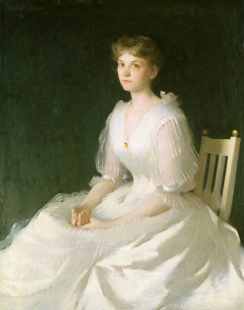 Portrett i hvitt - Frank Weston Benson