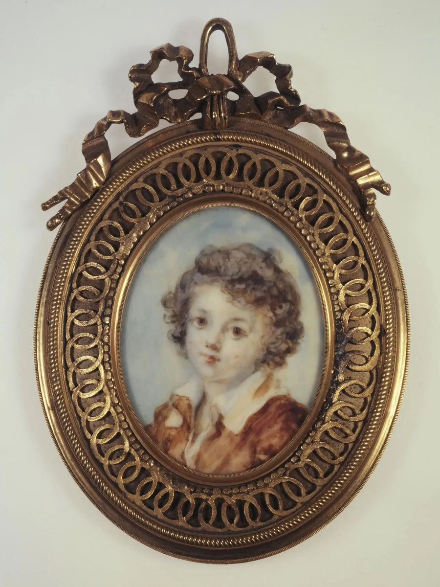 Portrett i profil av en ung gutt - Jean-Honoré Fragonard