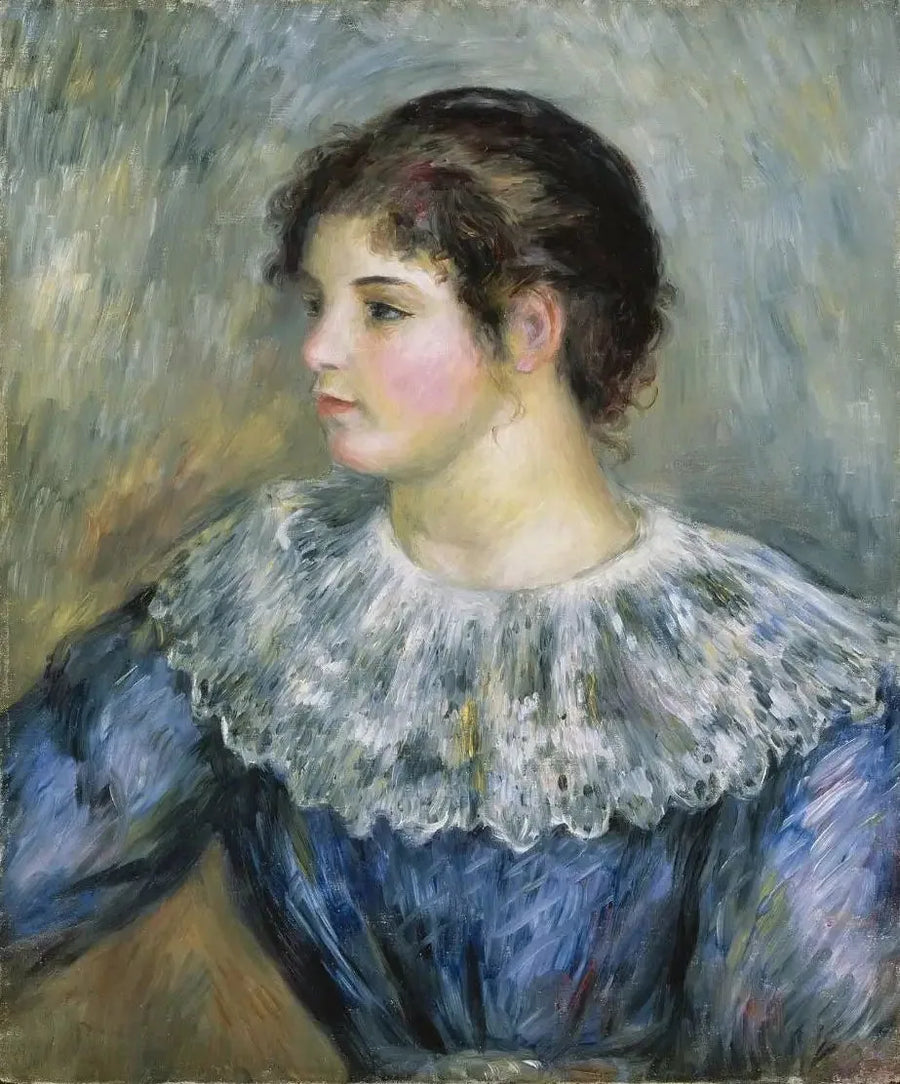 Bysteportrett av ung jente - Pierre-Auguste Renoir