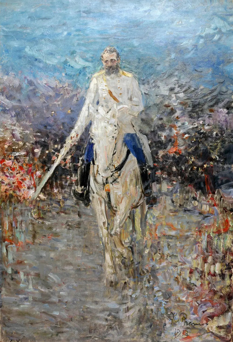Hesteporträtt av Aleksander II - Ilya Repin
