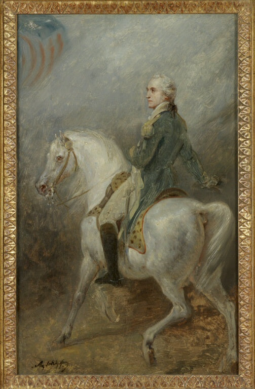 Hesteporträtt av George Washington - Ary Scheffer
