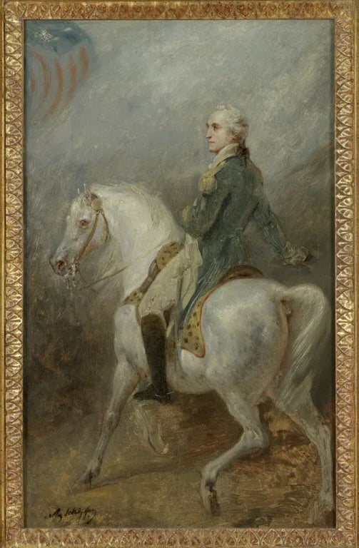 Hesteporträtt av George Washington - Ary Scheffer