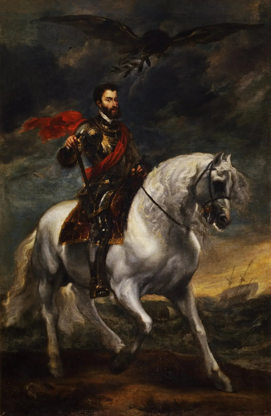 Hesteporträtt av keiser Karl V - Antoine van Dyck

Source:
Portrait équestre de l'empereur Charles Quint - Antoine van Dyck