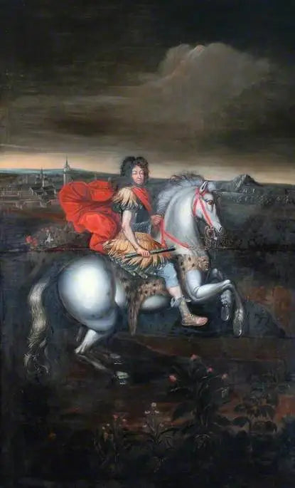 Portrett av Louis XIV til hest - Pierre Mignard