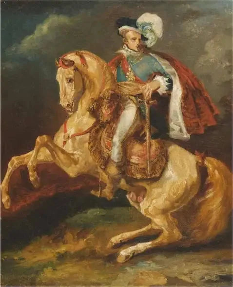 Rytterportrett av Hans Majestet Kongen av Westfalen, Jérôme Bonaparte - Théodore Géricault