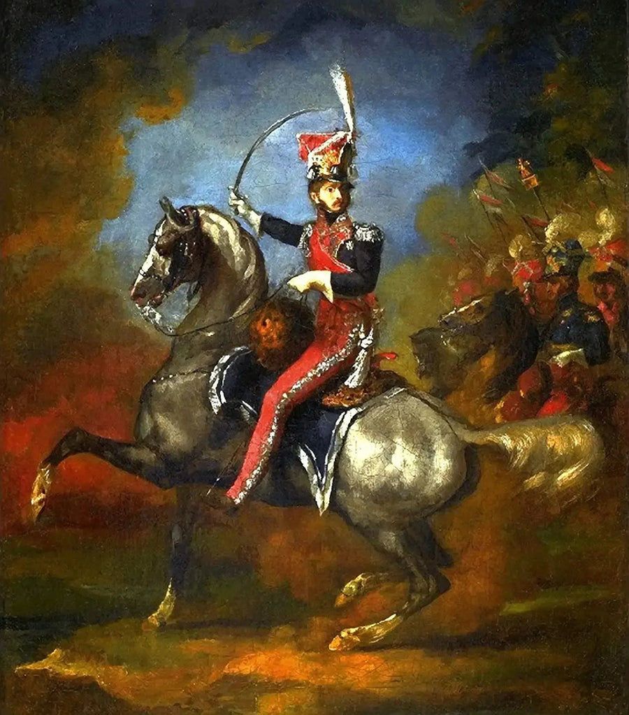 Rytterportrett av Wincenty Krasiński. - Théodore Géricault