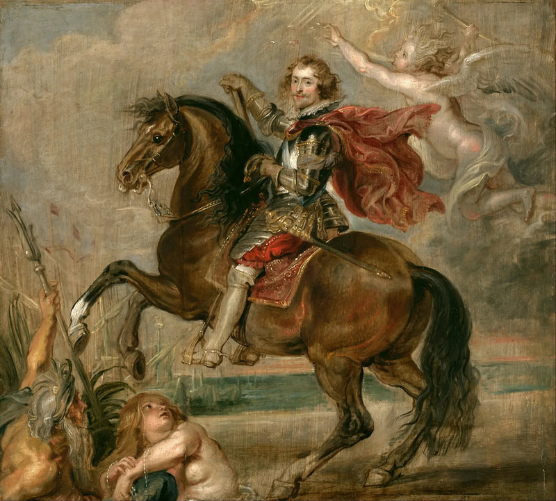 Hesteporträtt av hertugen av Buckingham - Peter Paul Rubens