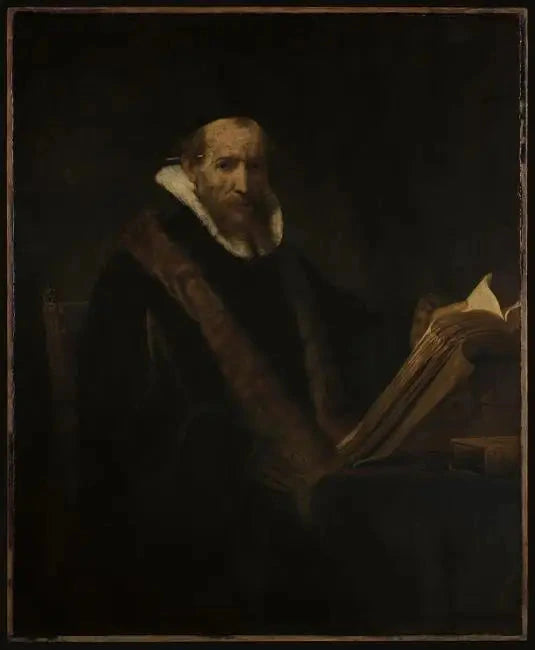 Portrett av en lærde ved sitt skrivebord (tidligere kalt Lipse) - Rembrandt