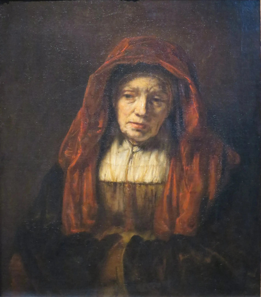 Portrett av en eldre kvinne. - Rembrandt