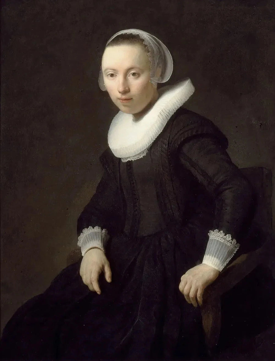 Portrett av en sittende kvinne - Rembrandt