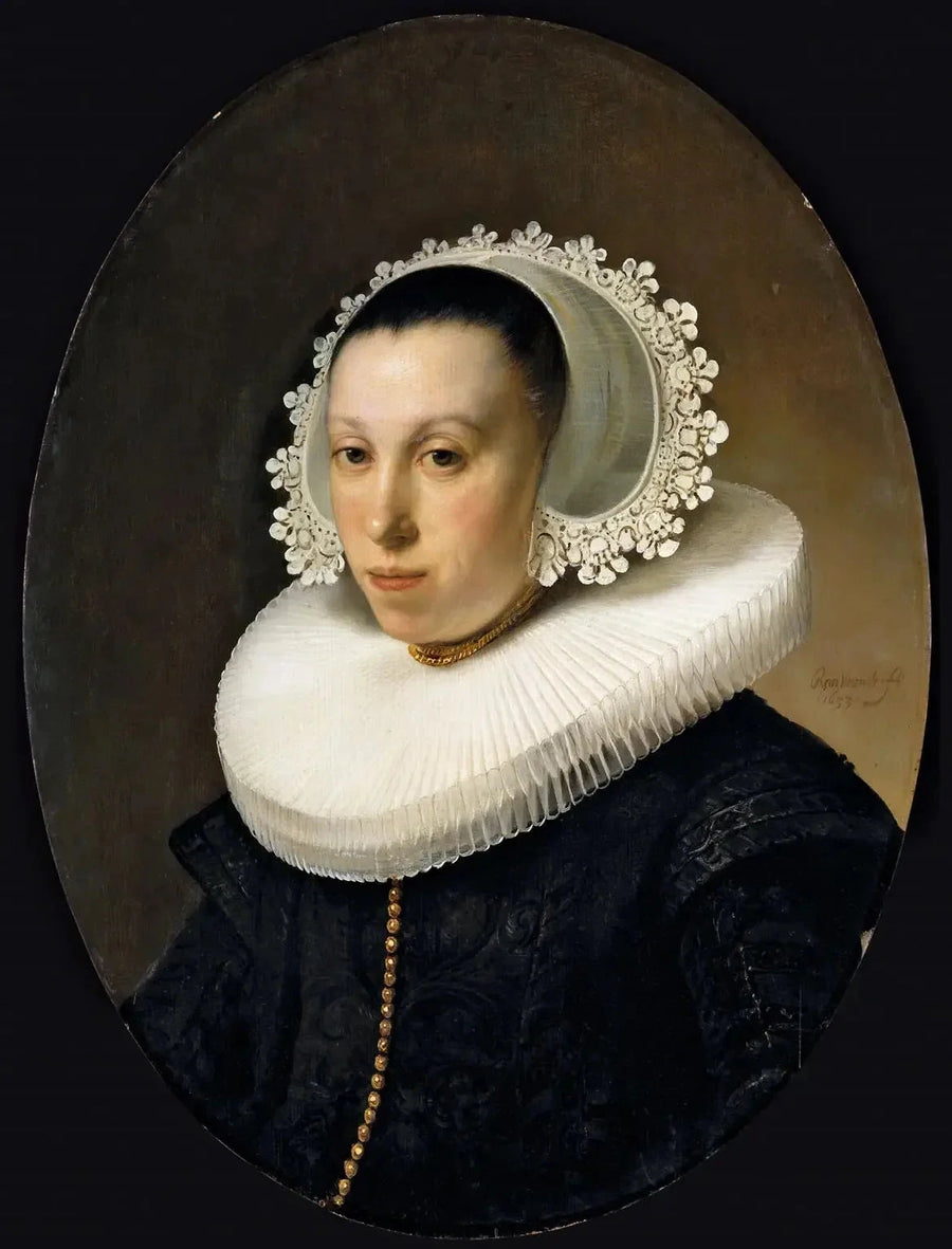 Portrett av en kvinne med kvernkjede - Rembrandt