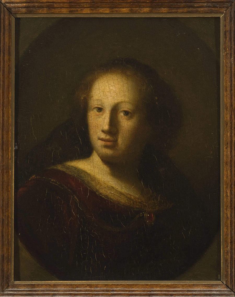 Portrett av en kvinne med en rubinanheng - Rembrandt