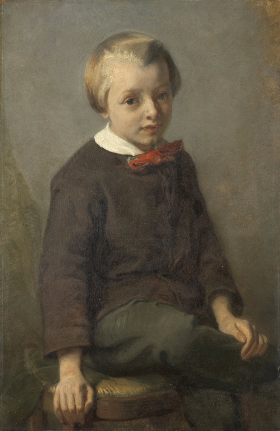 Portrait d'un garçon. - August Allebé