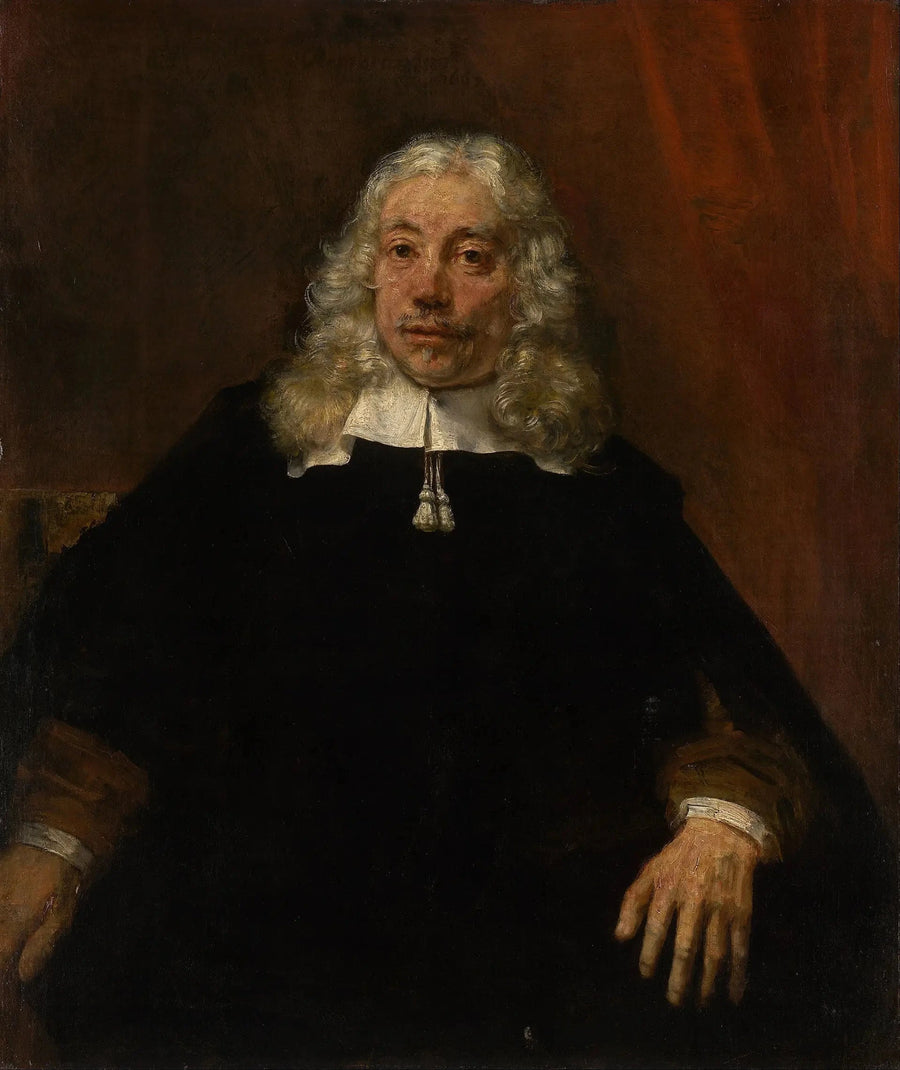 Portrett av mann med hvitt hår - Rembrandt