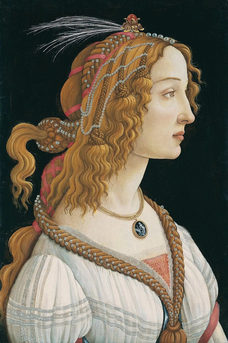 Ideell portrett av en ung kvinne (Simonetta Vespucci?) - Sandro Botticelli