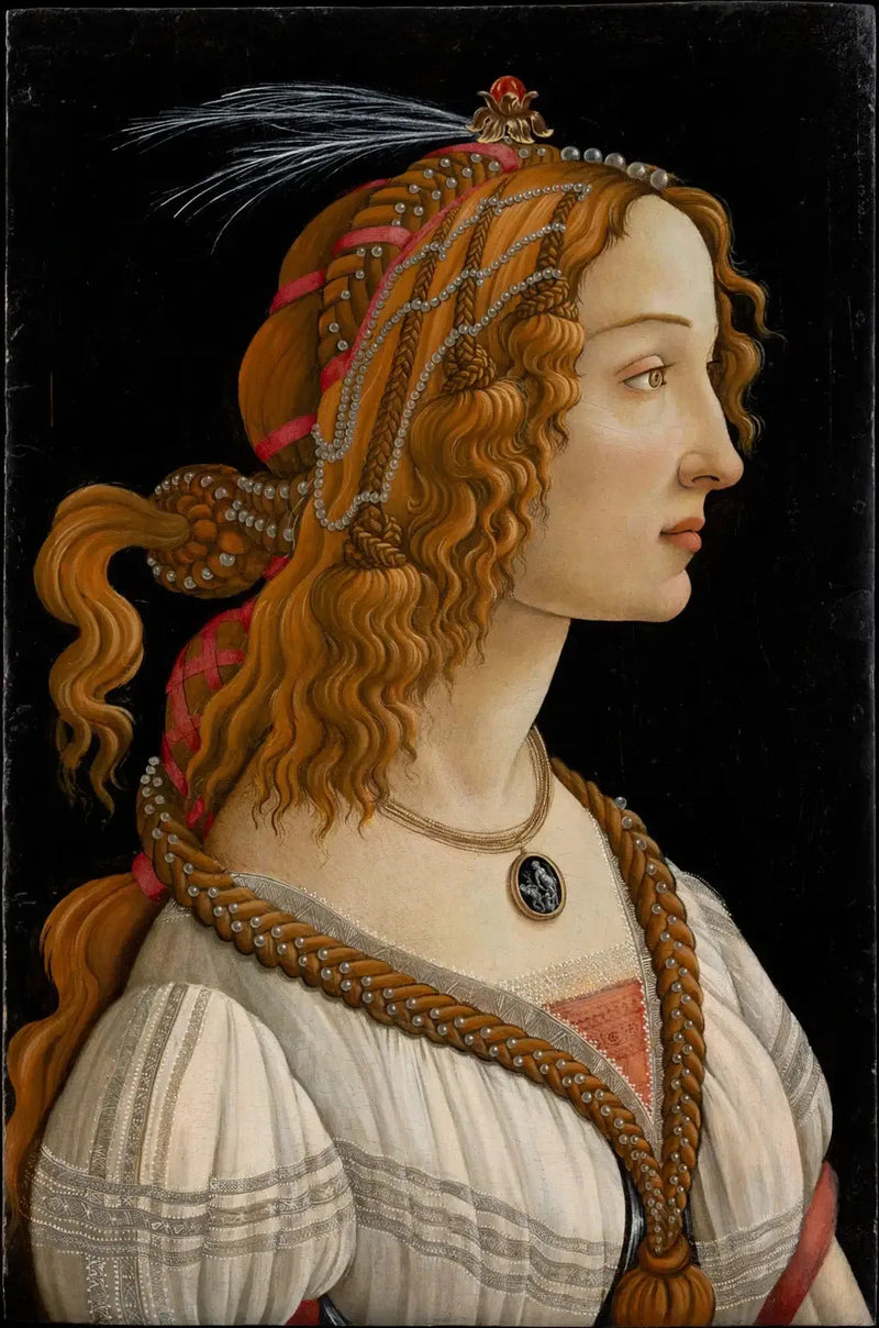 Ideell portrett av en ung kvinne (Simonetta Vespucci?) - Sandro Botticelli