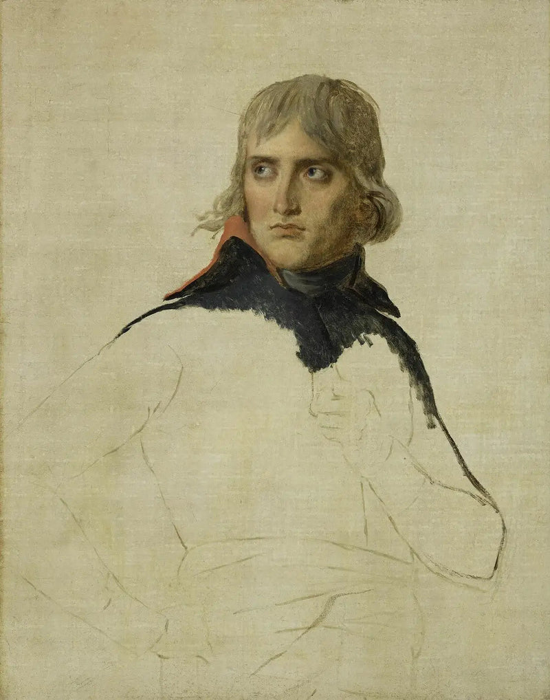ufullendt portrett av Bonaparte - Jacques-Louis David
