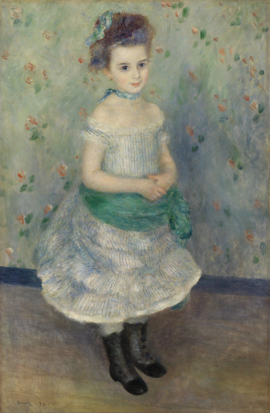 Portrett av Jeanne Durand-Ruel (Portrett av frøken J.) - Pierre-Auguste Renoir