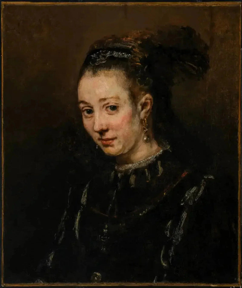 Portrett av en ung kvinne - Rembrandt
