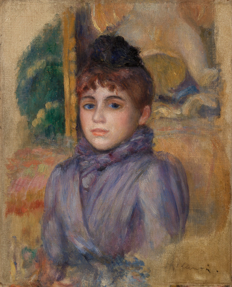 Portrett av ung kvinne - Pierre-Auguste Renoir