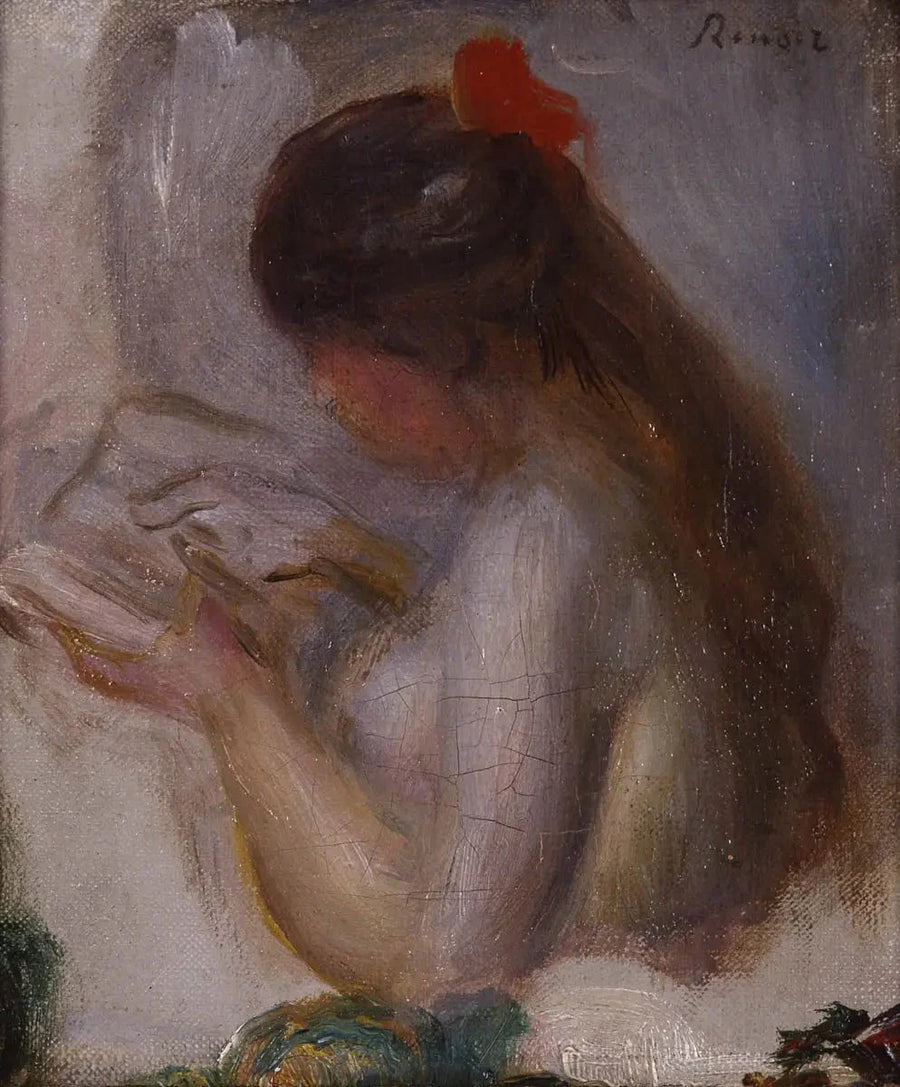 Portrett av ung jente som leser - Pierre-Auguste Renoir