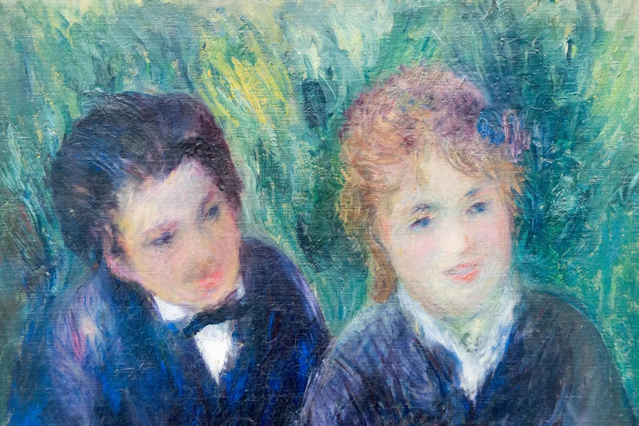 Portrett av en ung mann og en ung kvinne - Pierre-Auguste Renoir