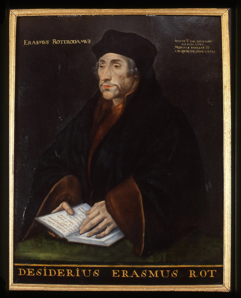Portrett av Desiderius Erasmus, humanist - Hans Holbein den Yngre

Source:
Portrait of Desiderius Erasmus, humanist - Hans Holbein le Jeune