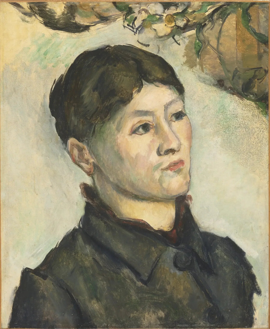 Portrett av Madame Cézanne - Paul Cézanne