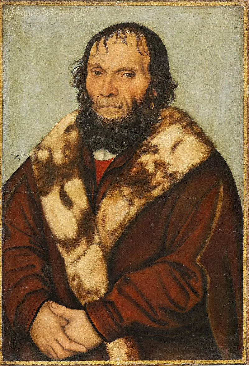 Posthumt portrett av Dr. J. Scheyring - Lucas Cranach den eldre