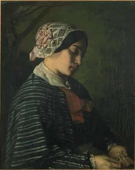 Potensiell portrett av en ung jente fra Ornans - Gustave Courbet