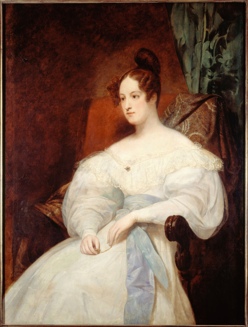 Foreløpig portrett av prinsesse Louise d'Orléans - Ary Scheffer