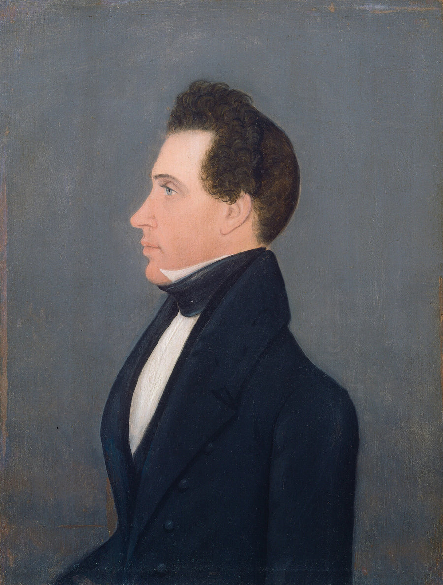 Portrait de profil d'un homme - American 19th Century