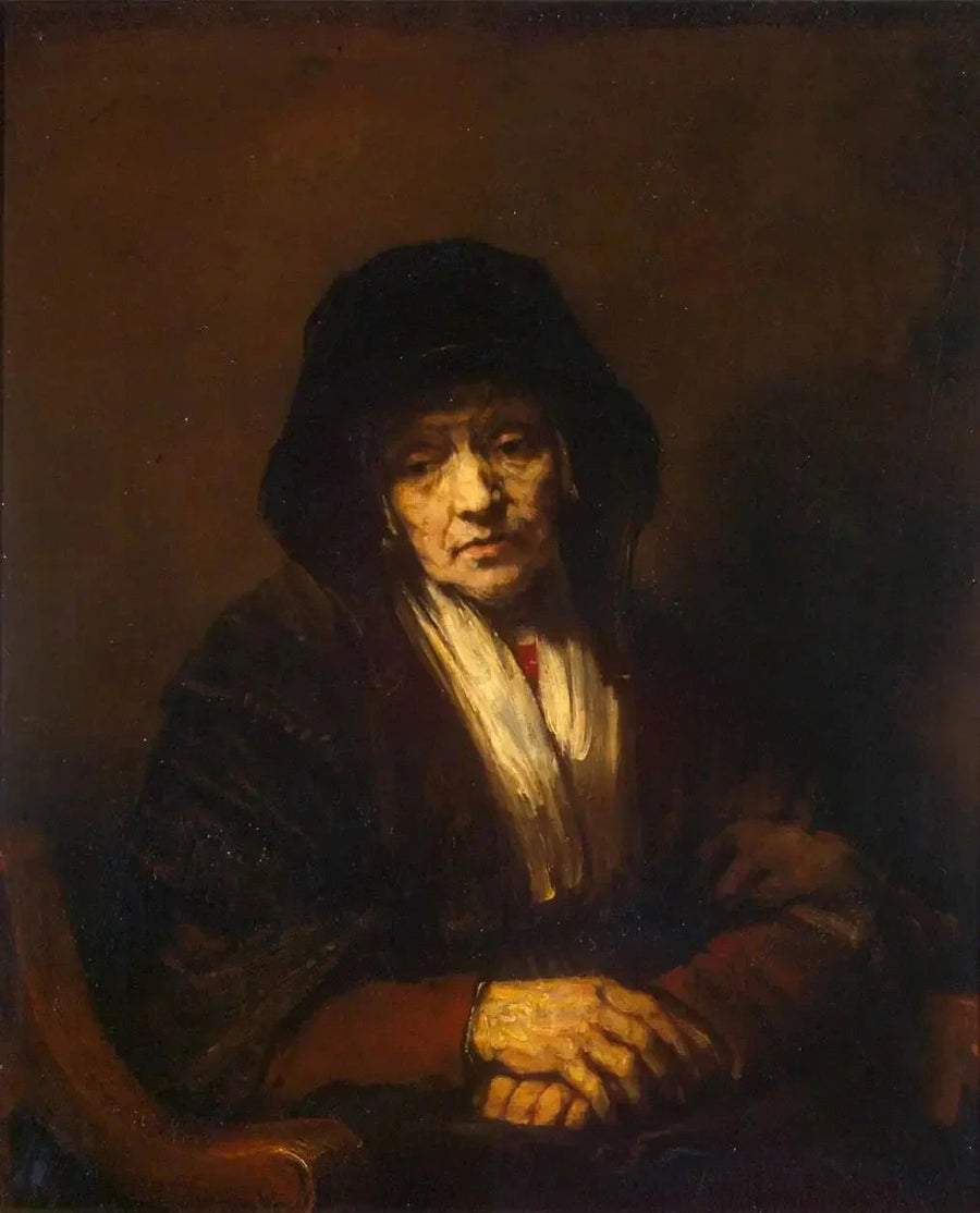 Portrett av en gammel kvinne - Rembrandt