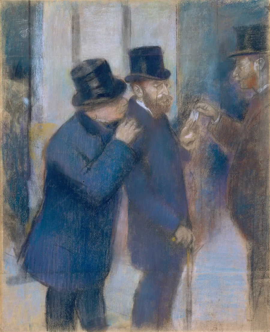 Portretter på Børsen - Edgar Degas