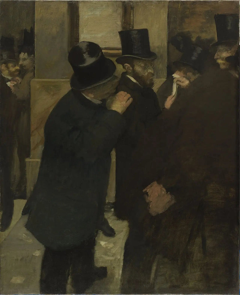 Portretter på Børsen - Edgar Degas