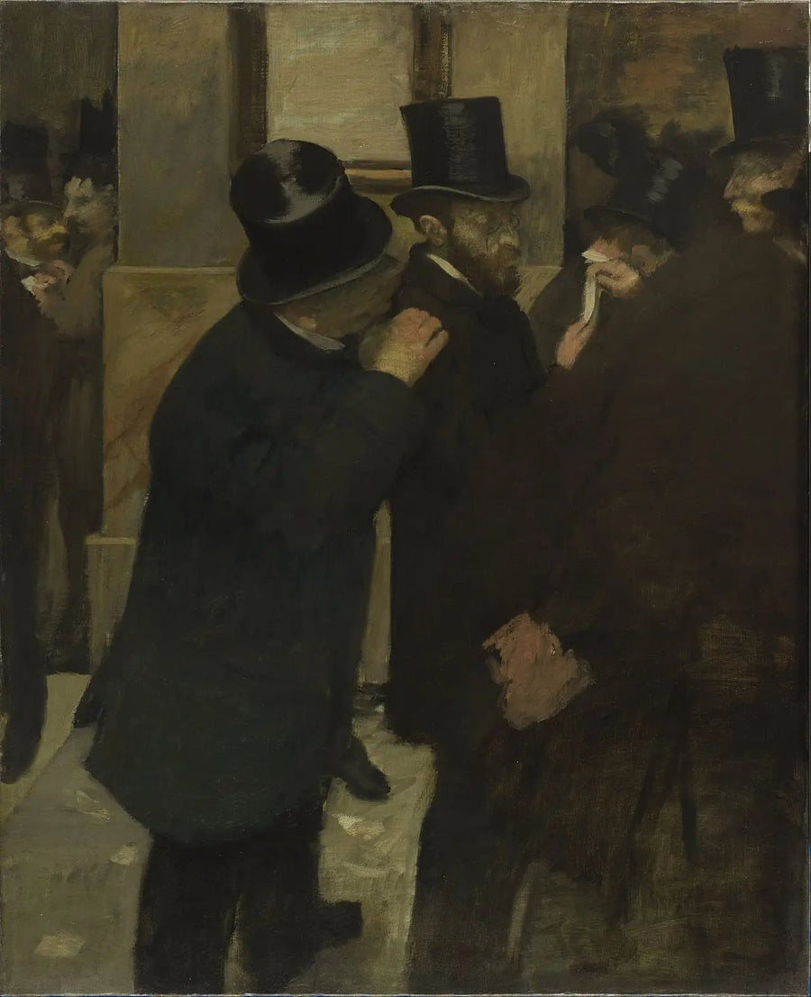 Portretter på Børsen - Edgar Degas
