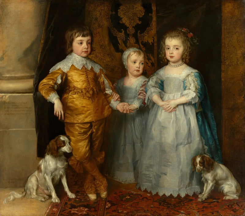 Portretter av de tre barna til Charles I: Charles, Jacob og Marie - Antoine van Dyck

Source:
Portraits des trois enfants de Charles Ier : Charles, Jacob et Marie - Antoine van Dyck