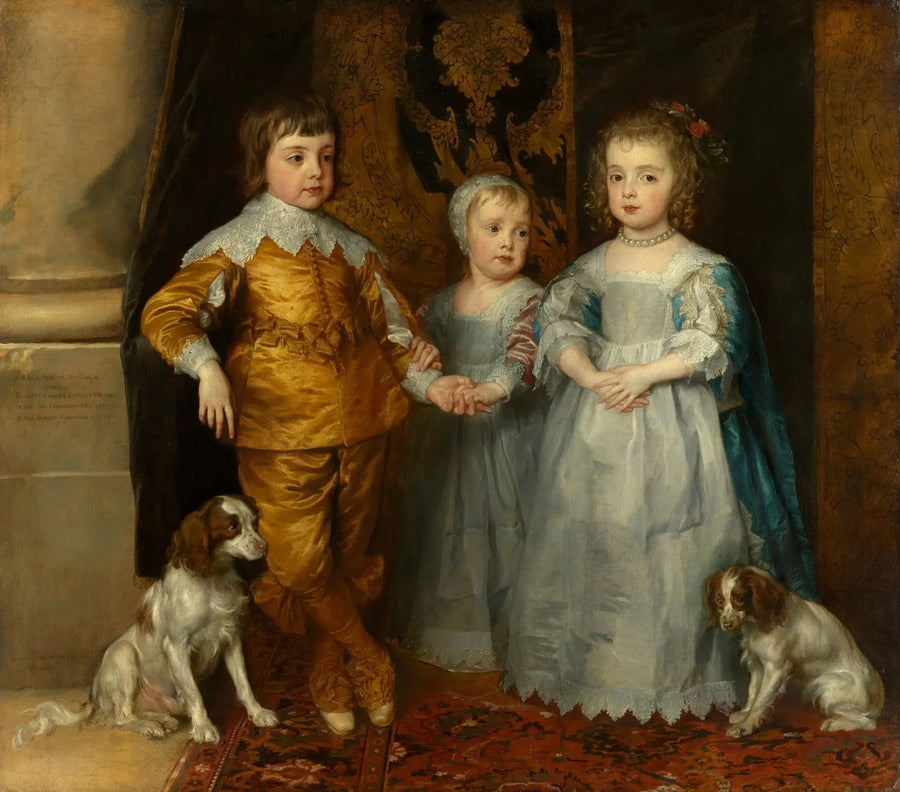 Portretter av de tre barna til Charles I: Charles, Jacob og Marie - Antoine van Dyck

Source:
Portraits des trois enfants de Charles Ier : Charles, Jacob et Marie - Antoine van Dyck