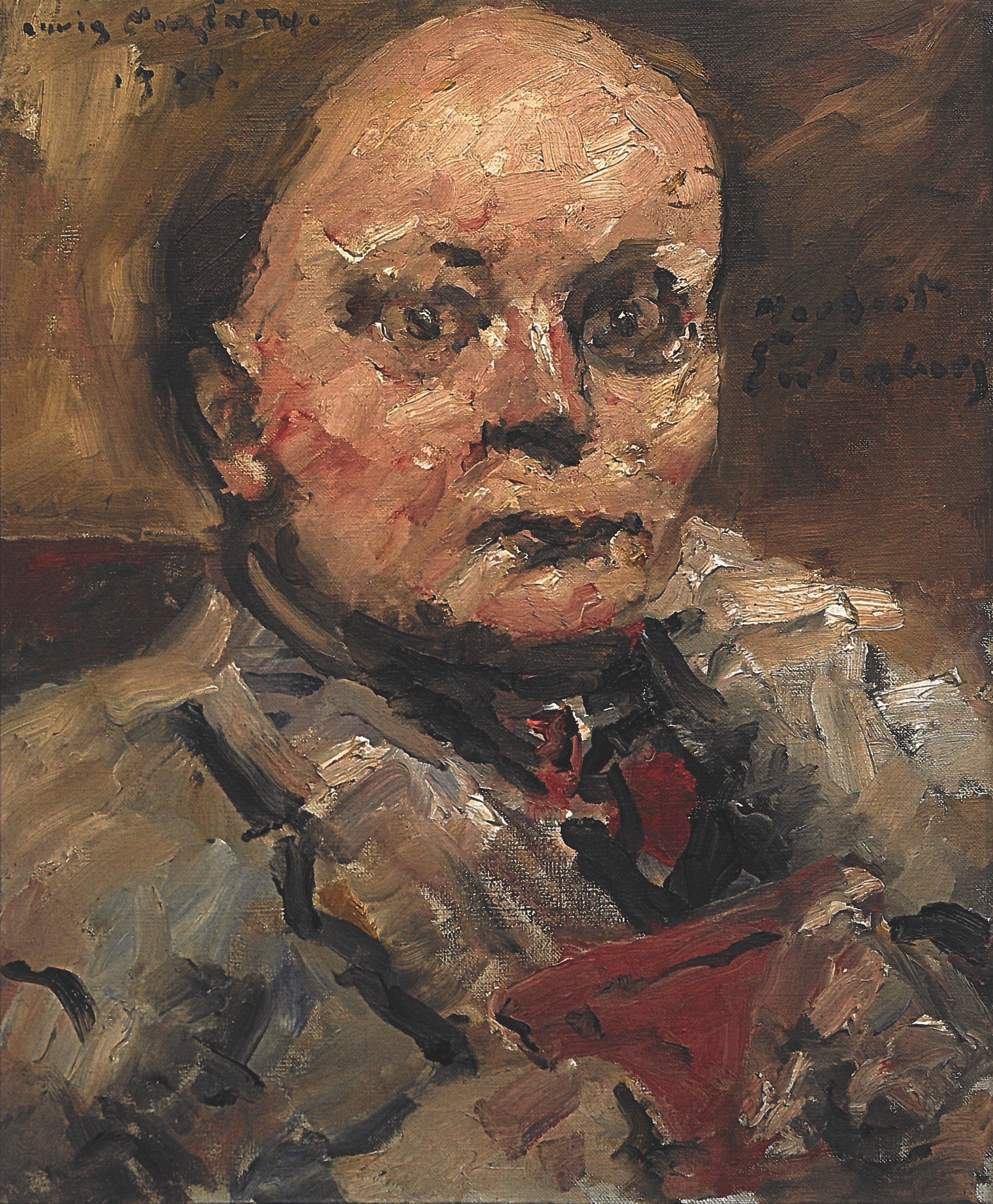 Porträt des Dichters Herbert Eulenberg - Lovis Corinth image 1 reproduction de peinture à l’huile