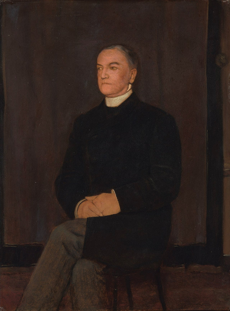 Portrett av Augustinus Gerardus Hubertus van Rijckevorsel (1828 - Bois-le-Duc - 1891) - Fernand Khnopff