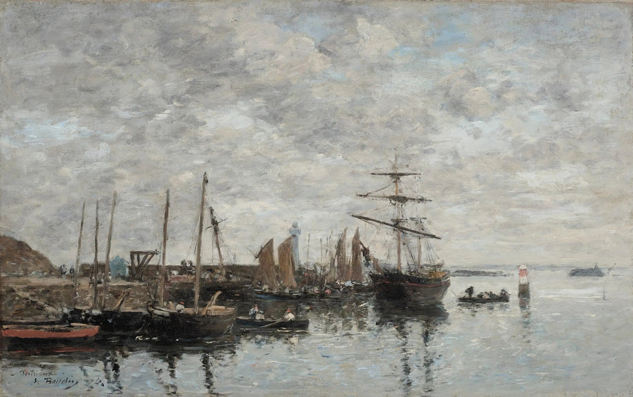 Portrieux, havnen - Eugène Boudin