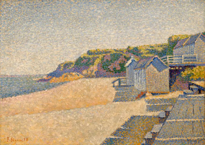 Portrieux, Badekabiner, Opus 185 (Comtesse-stranden) - Paul Signac