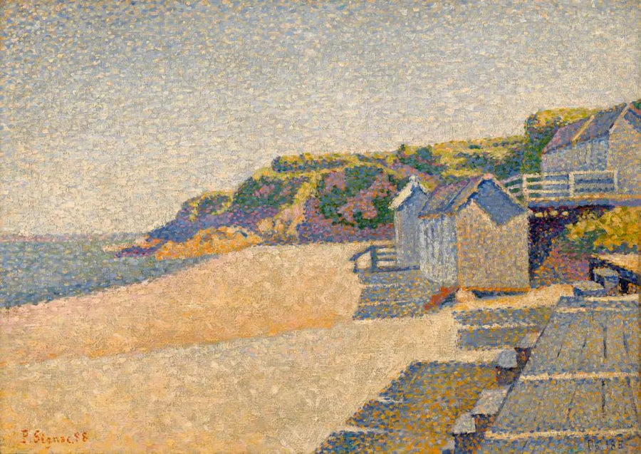 Portrieux, Badekabiner, Opus 185 (Comtesse-stranden) - Paul Signac