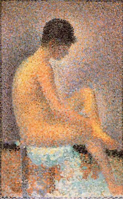 Sittende modell, i profil - Georges Seurat