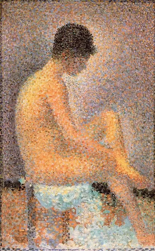 Sittende modell, i profil - Georges Seurat