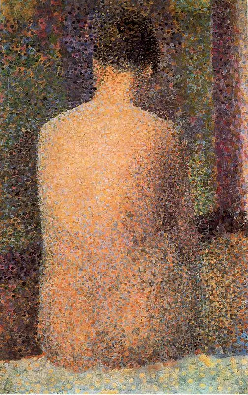 Ryggvendt modell - Georges Seurat